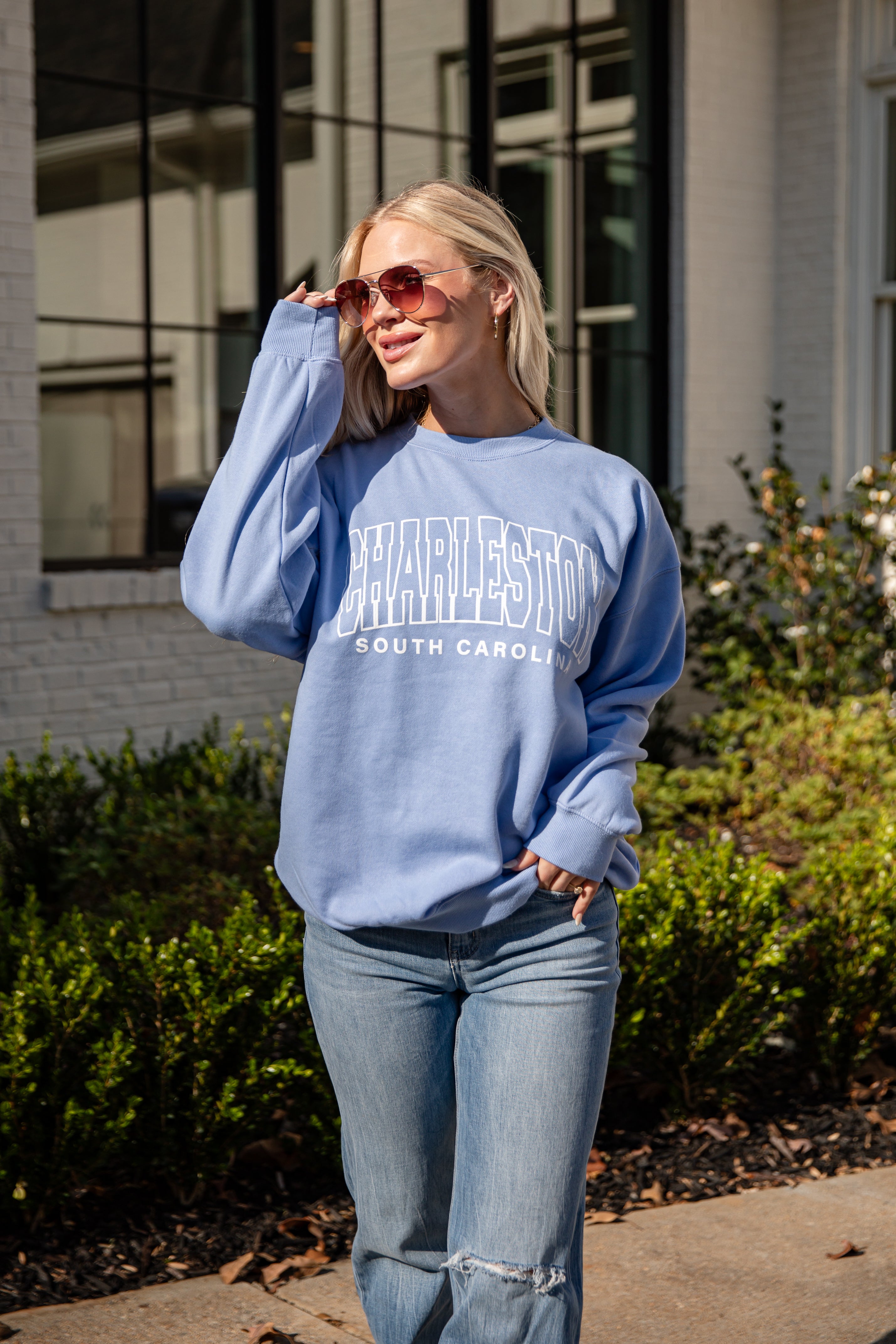 Light Blue Charleston South Carolina Sweatshirt