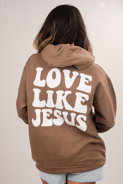 Brown Love Like Jesus Hoodie