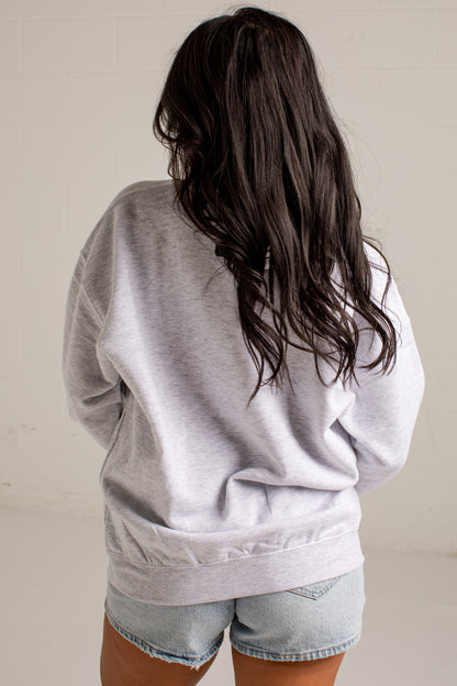 Heather Grey Georgia Script Sweatshirt