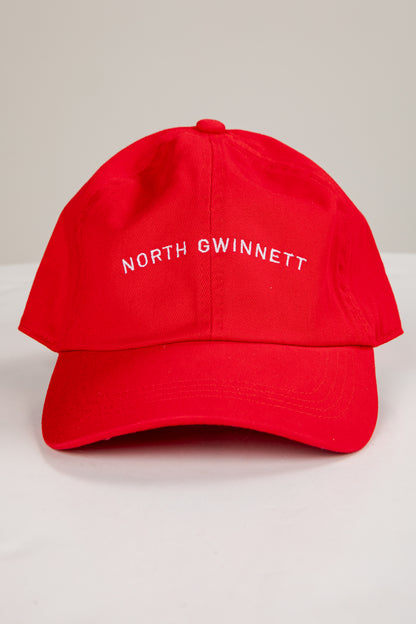 Red cap with &