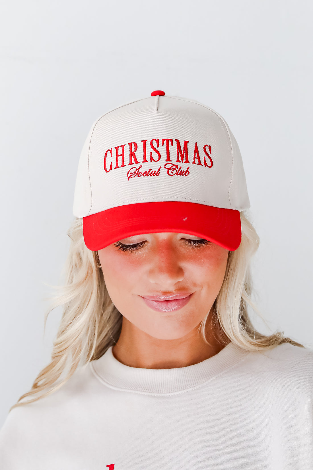 Red Christmas Social Club Hat