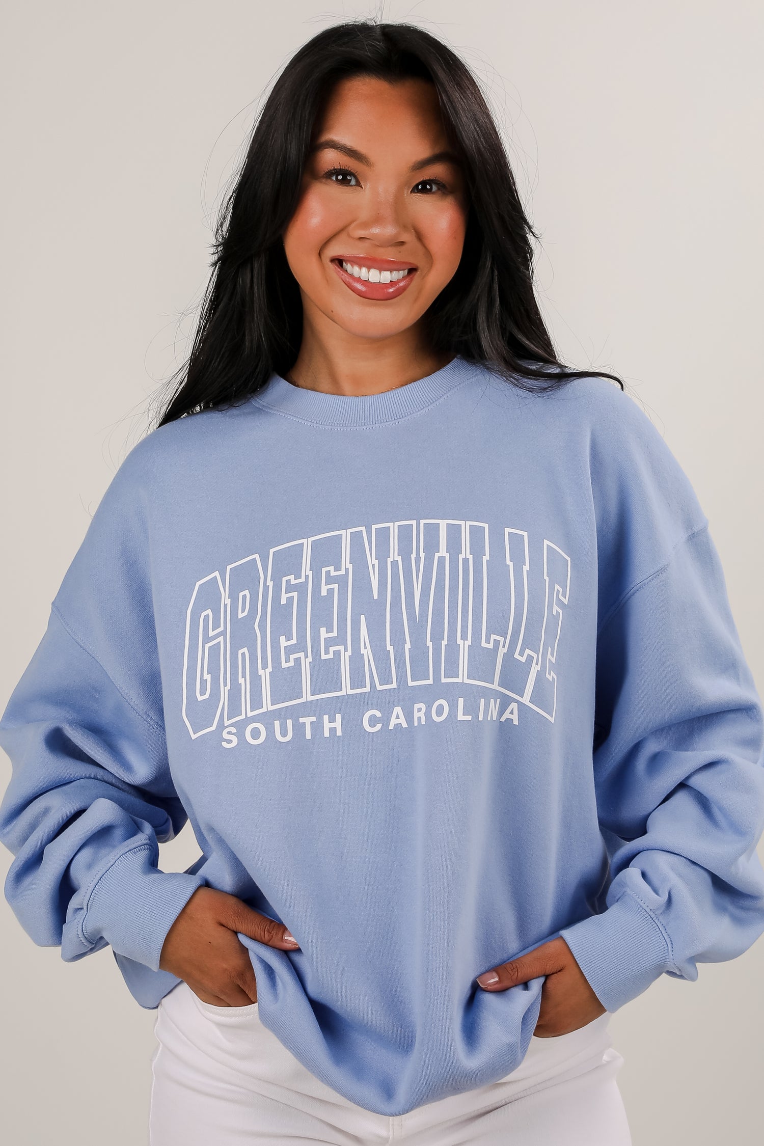 Light Blue Greenville South Carolina Sweatshirt