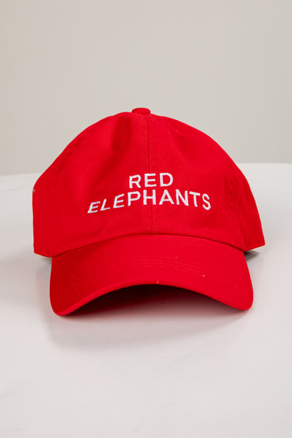 Red cap with &