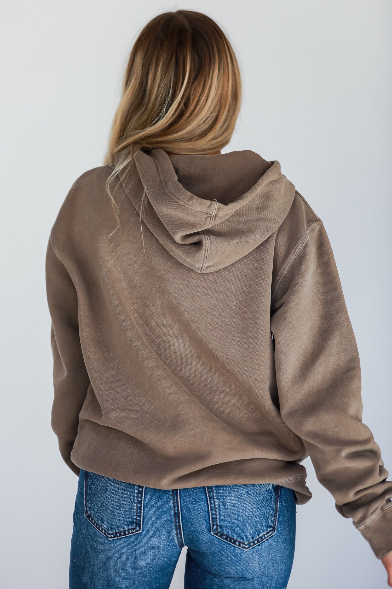 Brown Dahlonega Georgia Hoodie back view