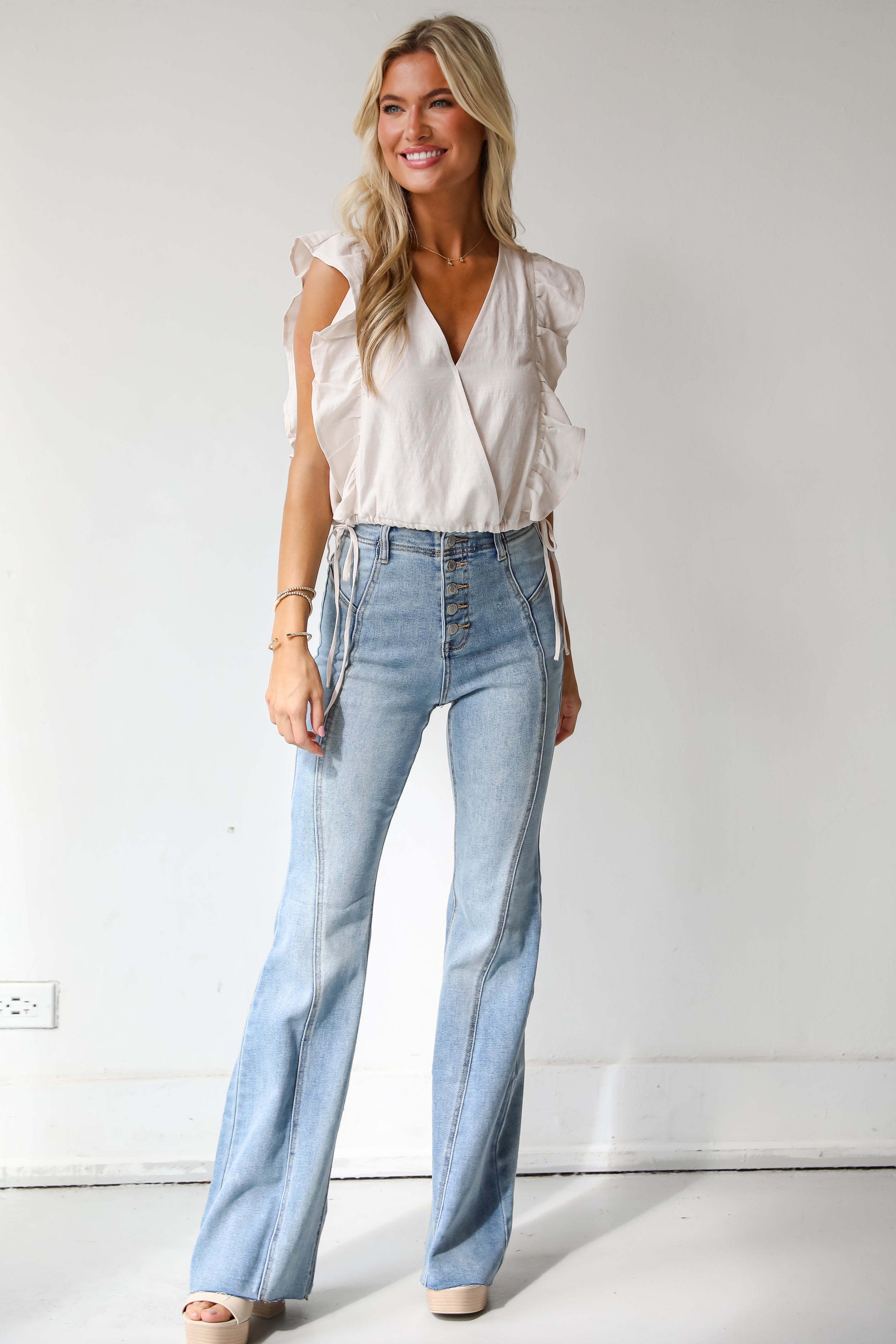 Ellie Medium Wash Flare Jeans