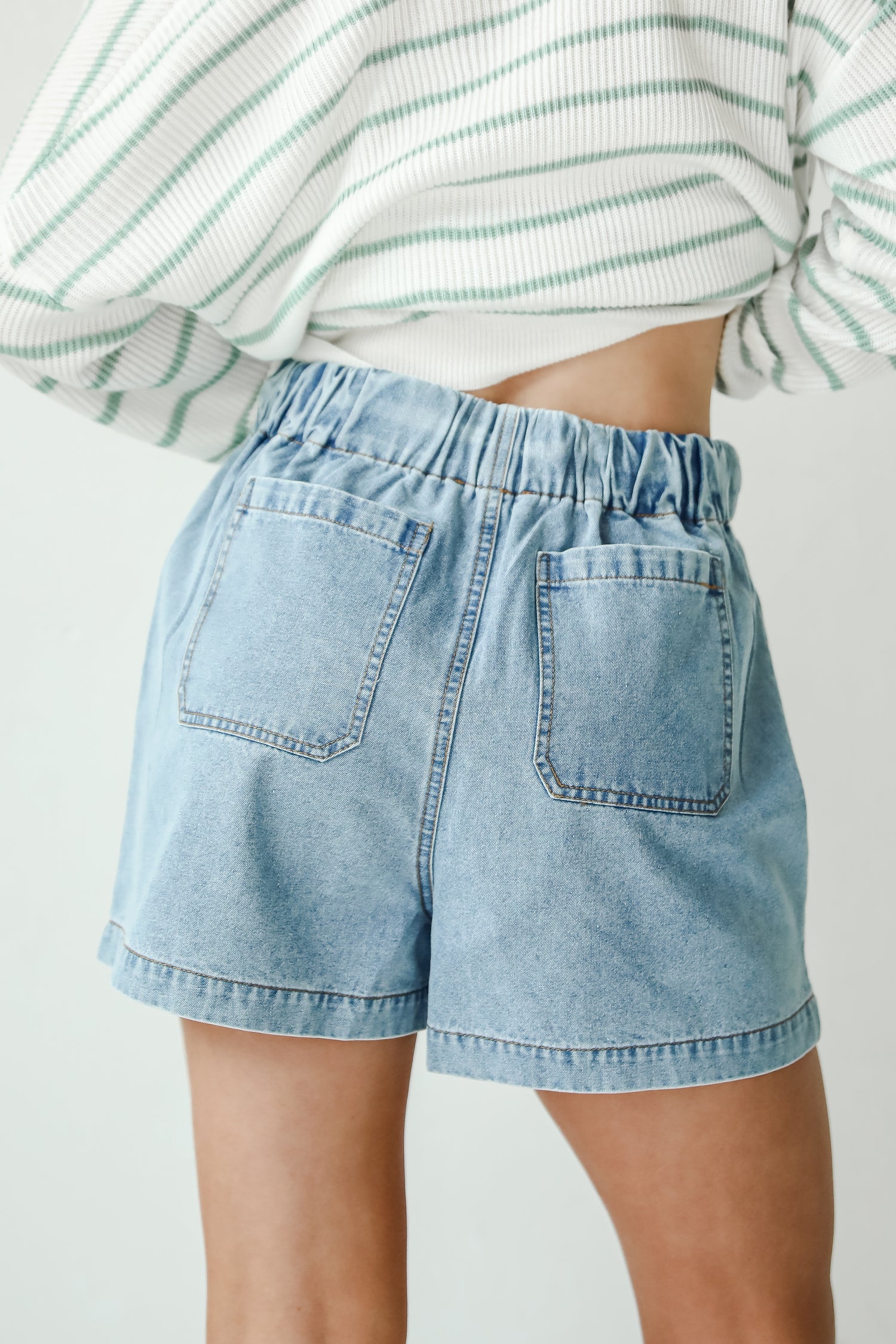 Whitney High-Rise Denim Shorts