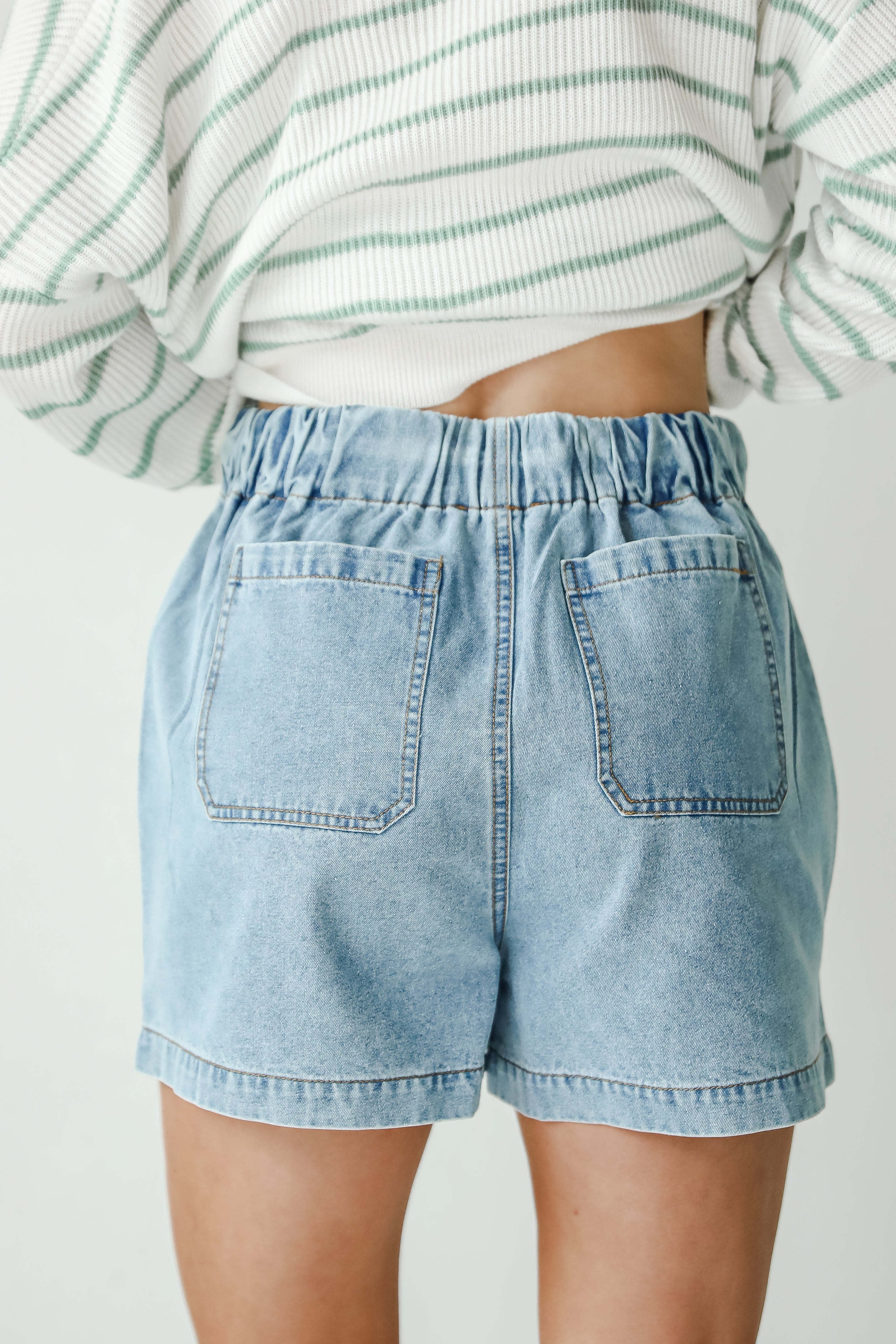 Whitney High-Rise Denim Shorts