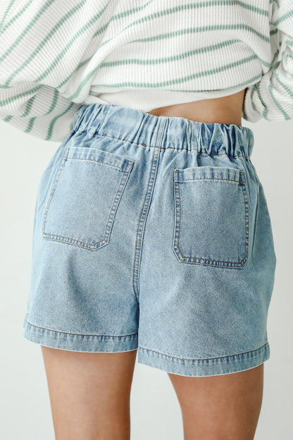 Whitney High-Rise Denim Shorts