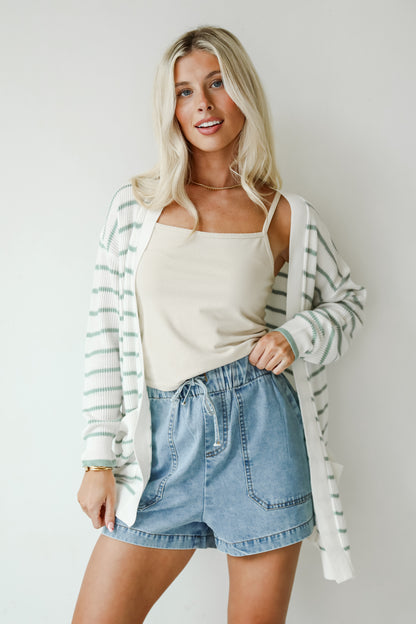 Whitney High-Rise Denim Shorts