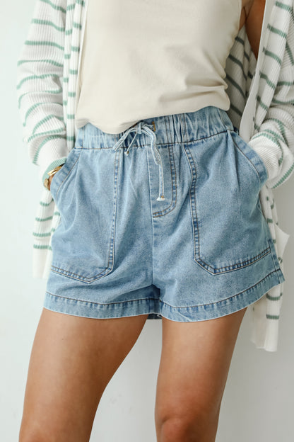 Whitney High-Rise Denim Shorts