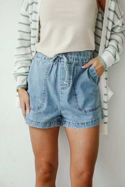 Whitney High-Rise Denim Shorts