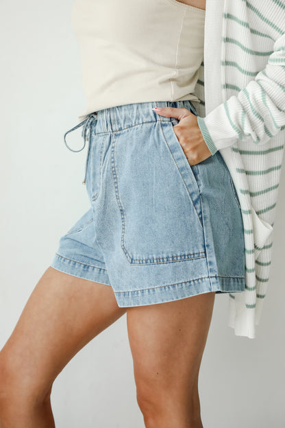 Whitney High-Rise Denim Shorts
