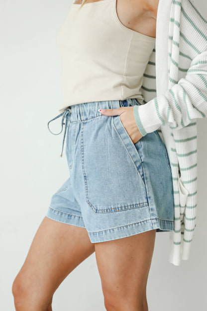 Whitney High-Rise Denim Shorts