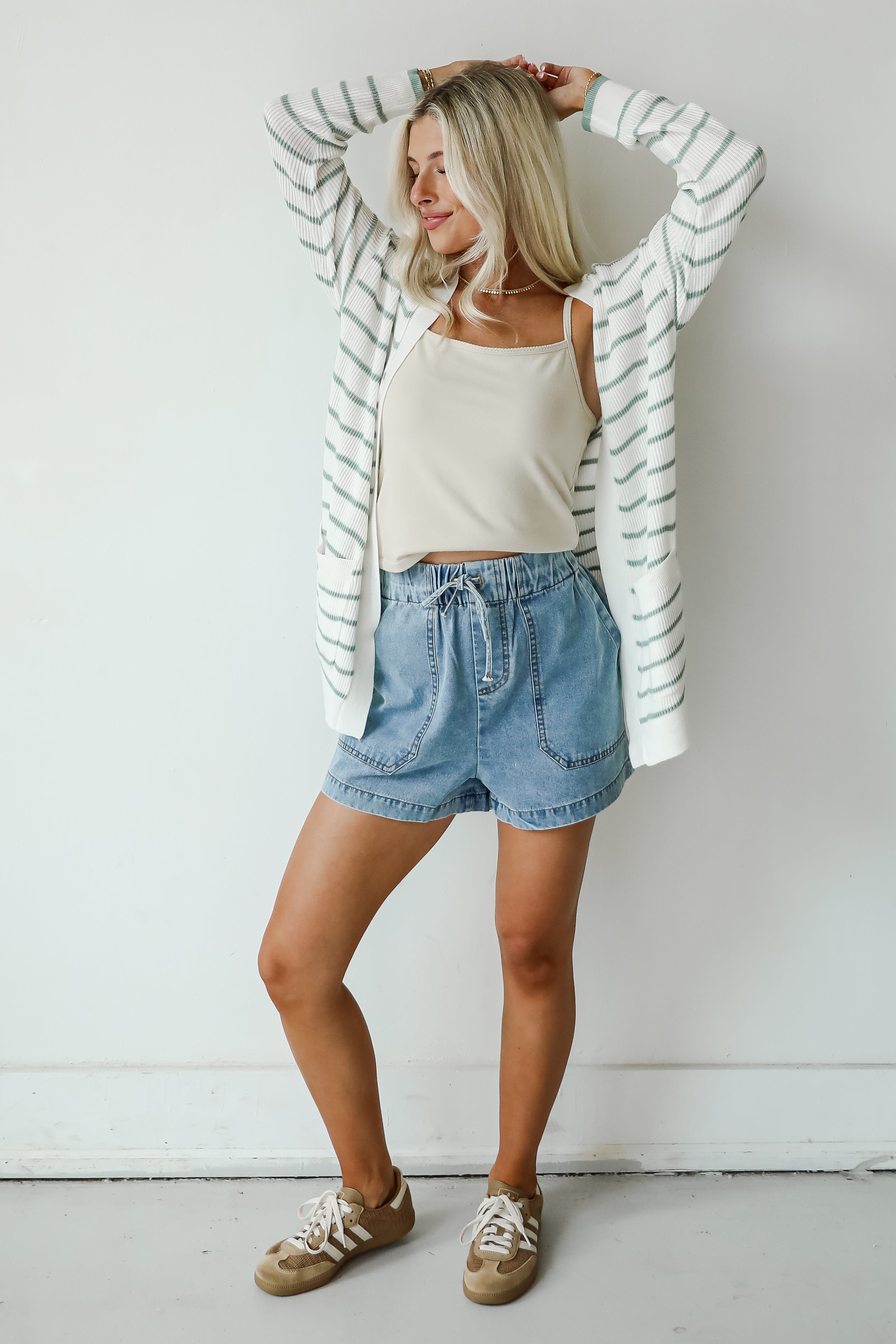 Whitney High-Rise Denim Shorts