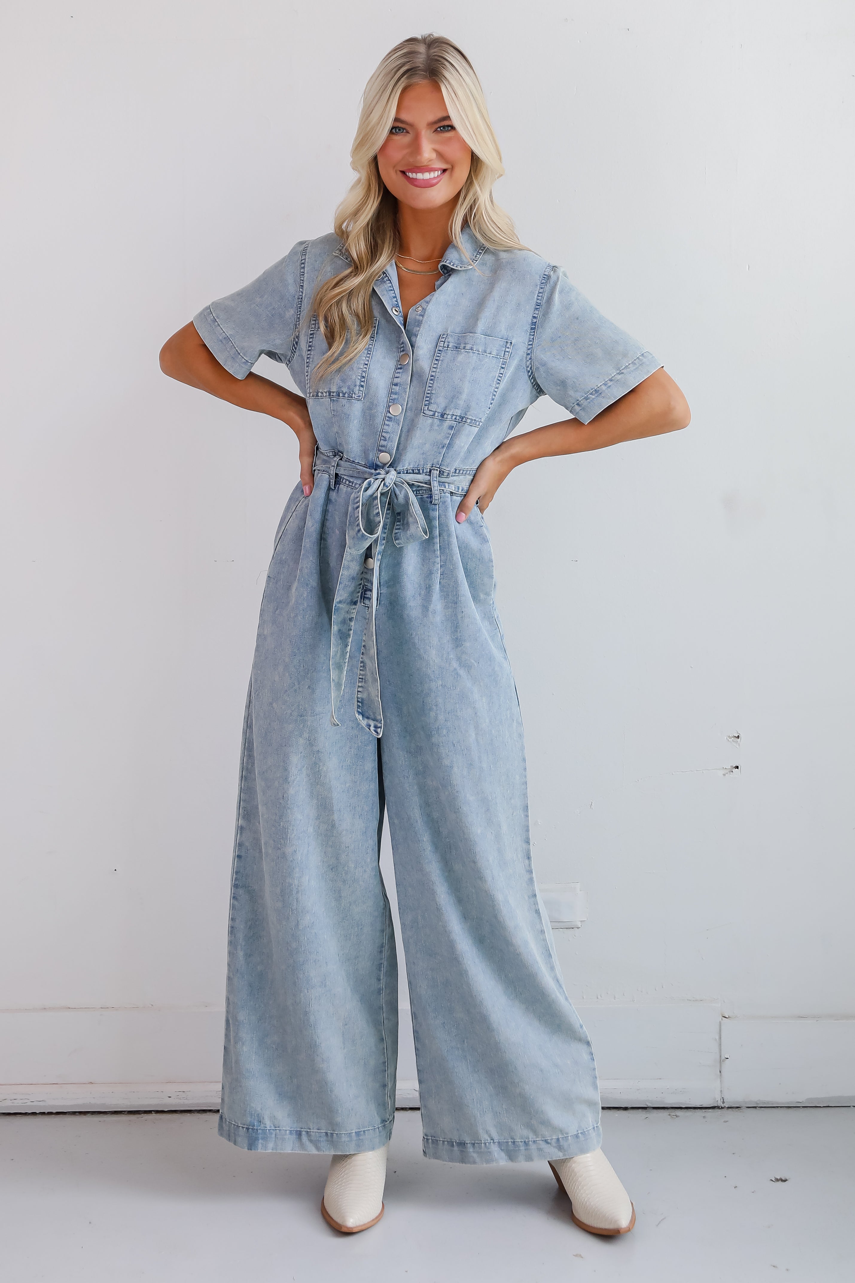 Fresh Perfection Denim Jumpsuit