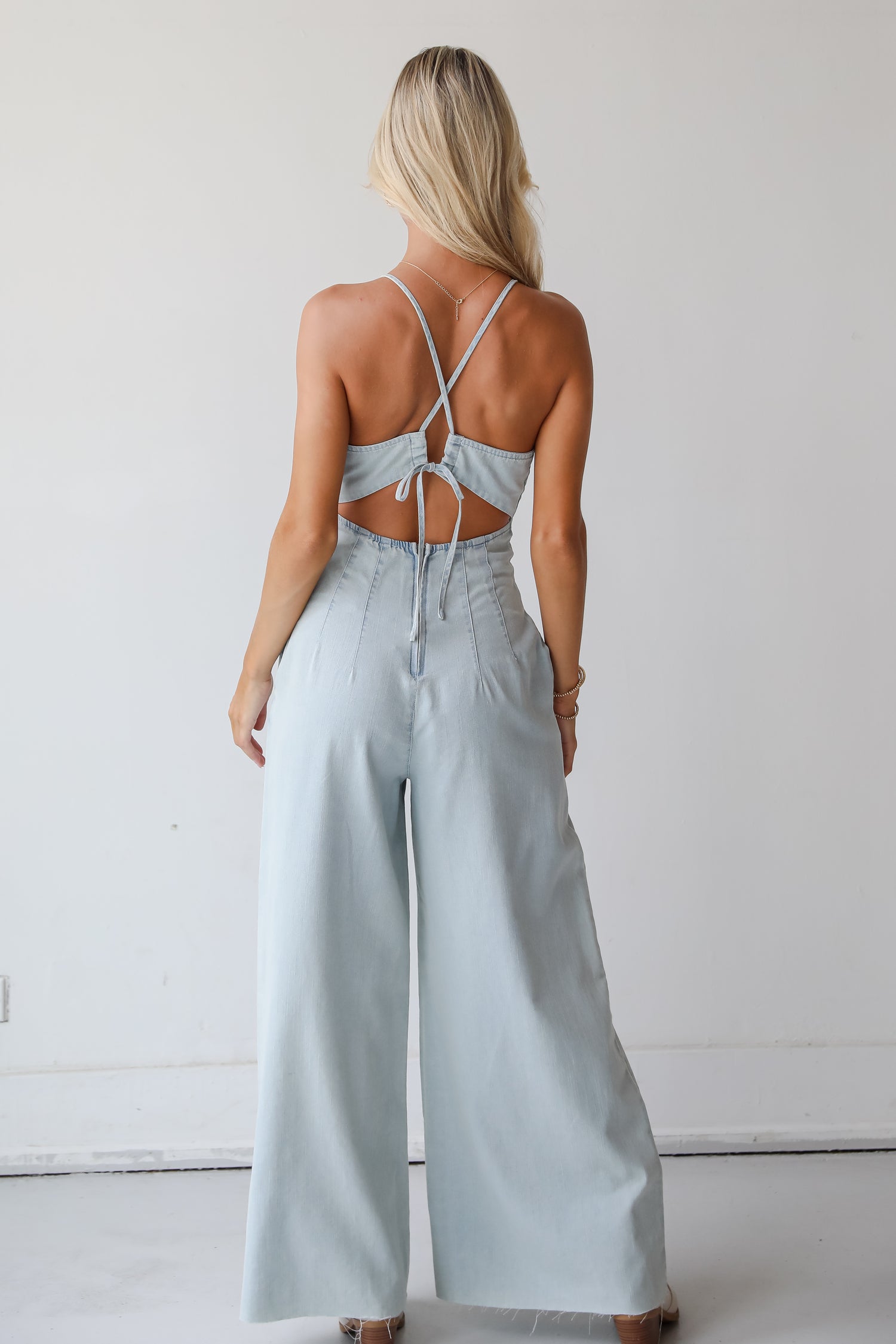 Convincingly Darling Denim Jumpsuit