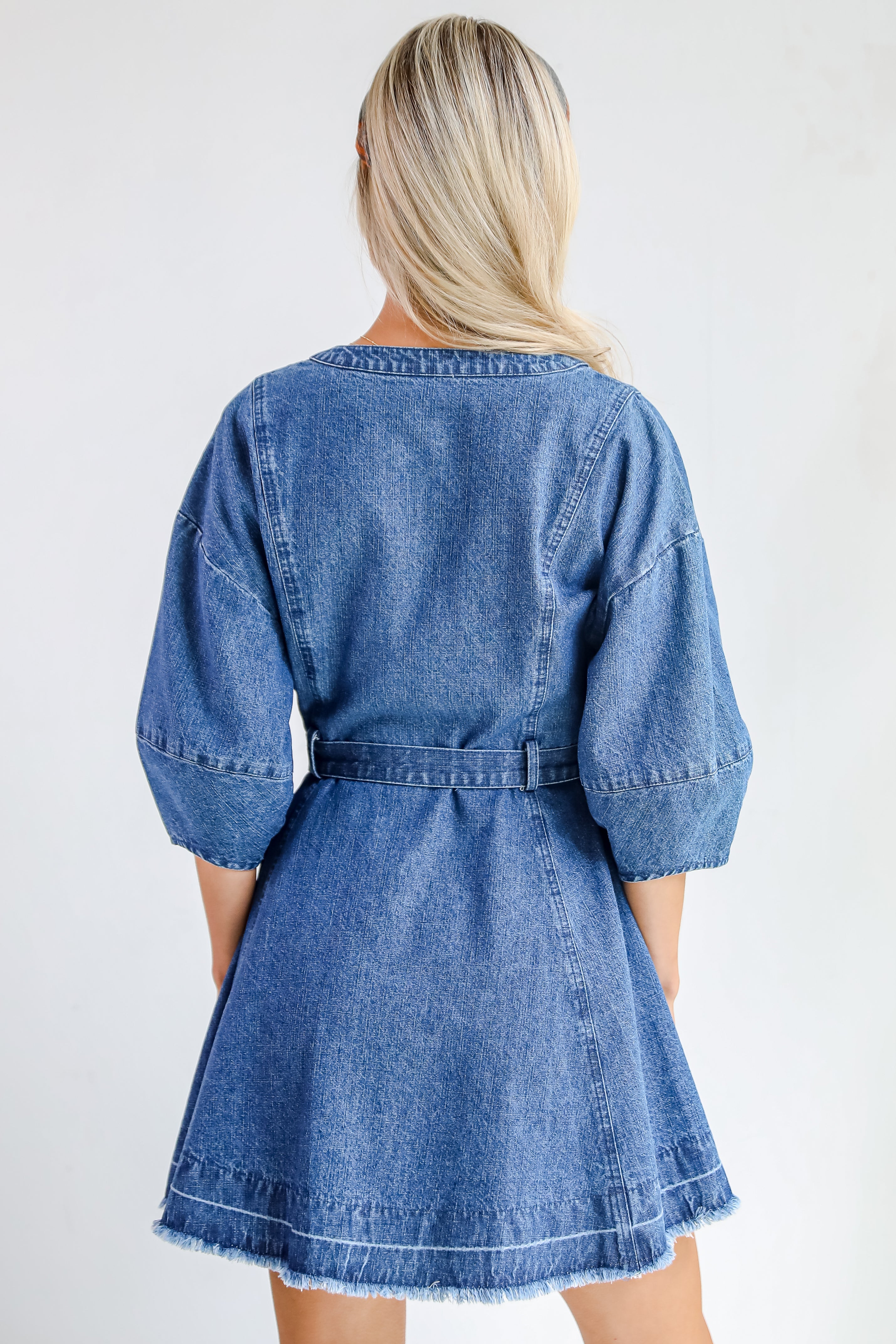 Polished Sweetie Denim Mini Dress