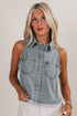 See You Out Denim Tank