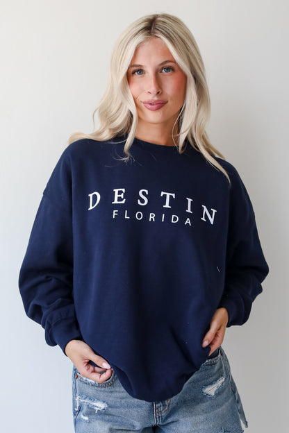 Navy Destin Florida Sweatshirt