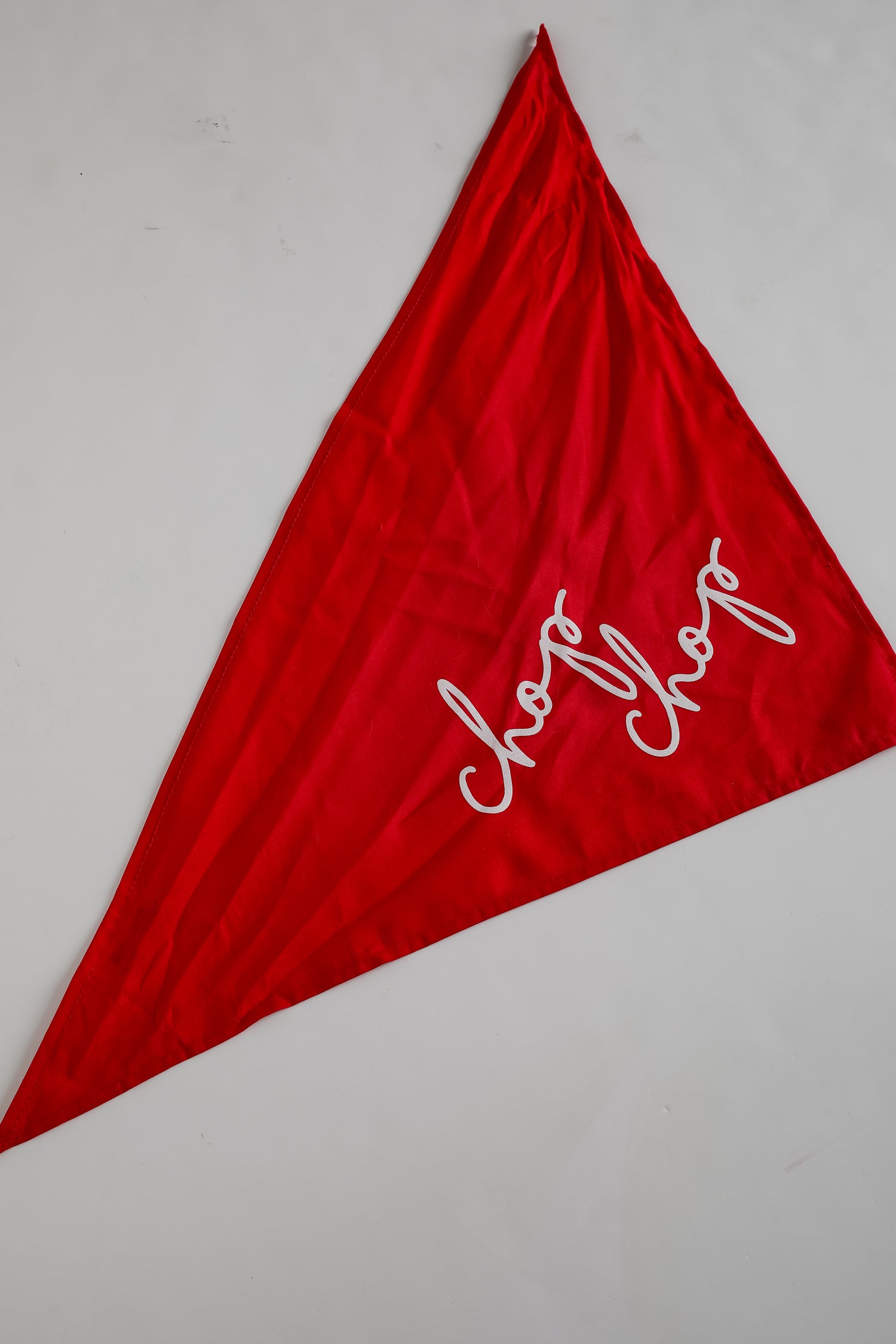 Red Chop Chop Script Dog Bandana