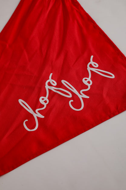 Red Chop Chop Script Dog Bandana