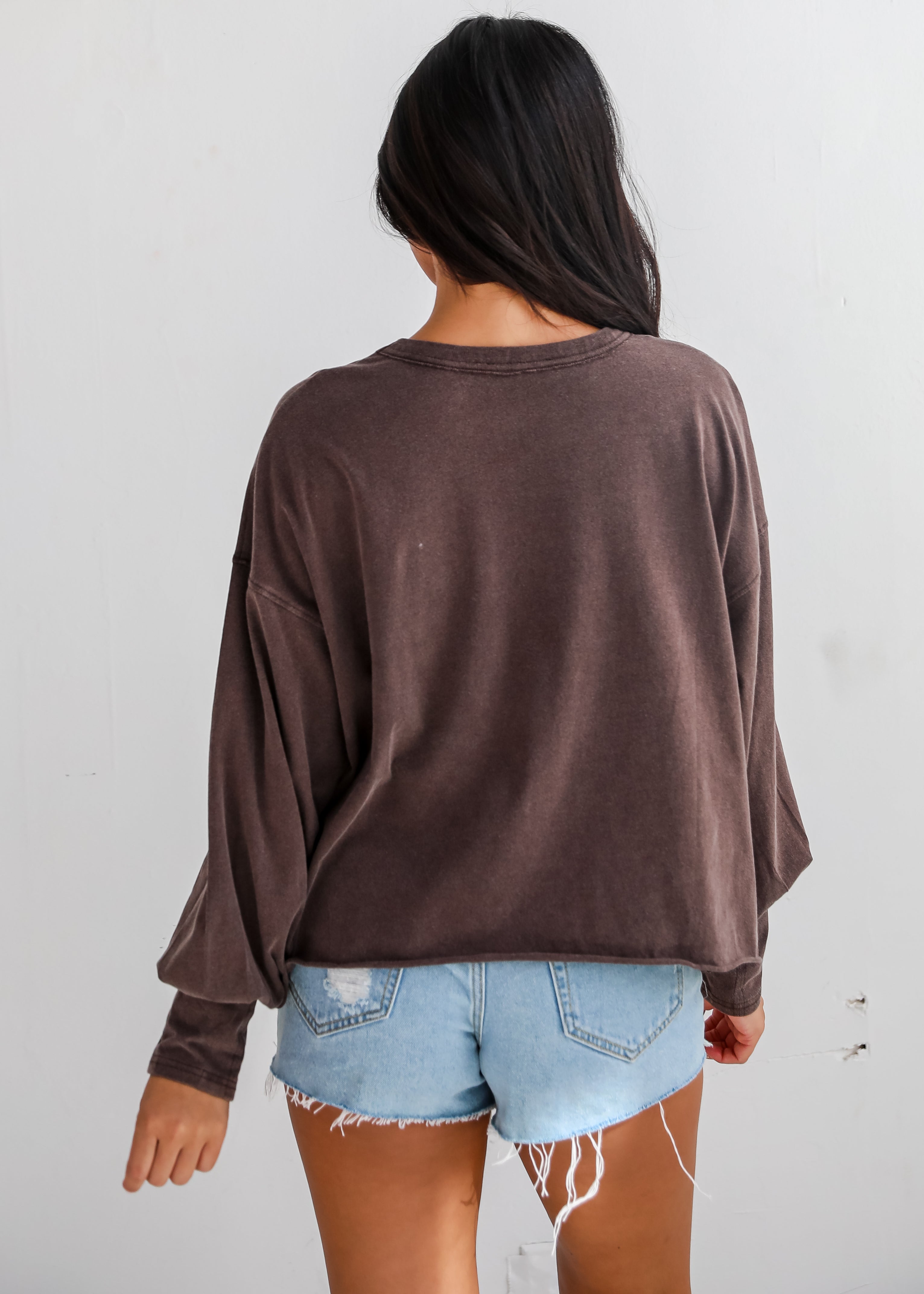 Aubree Cropped Long Sleeve Tee