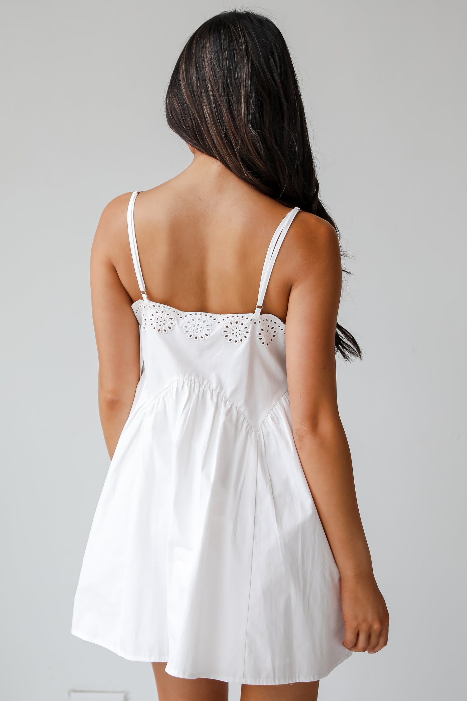 Sweetly Darling Eyelet Mini Dress