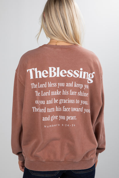 Brown sweatshirt with &