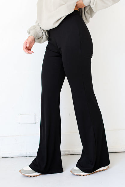 black Flare Pants side view, online dress boutique