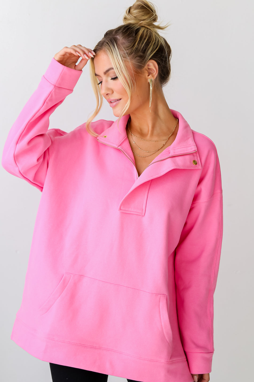 fleece lined pullover