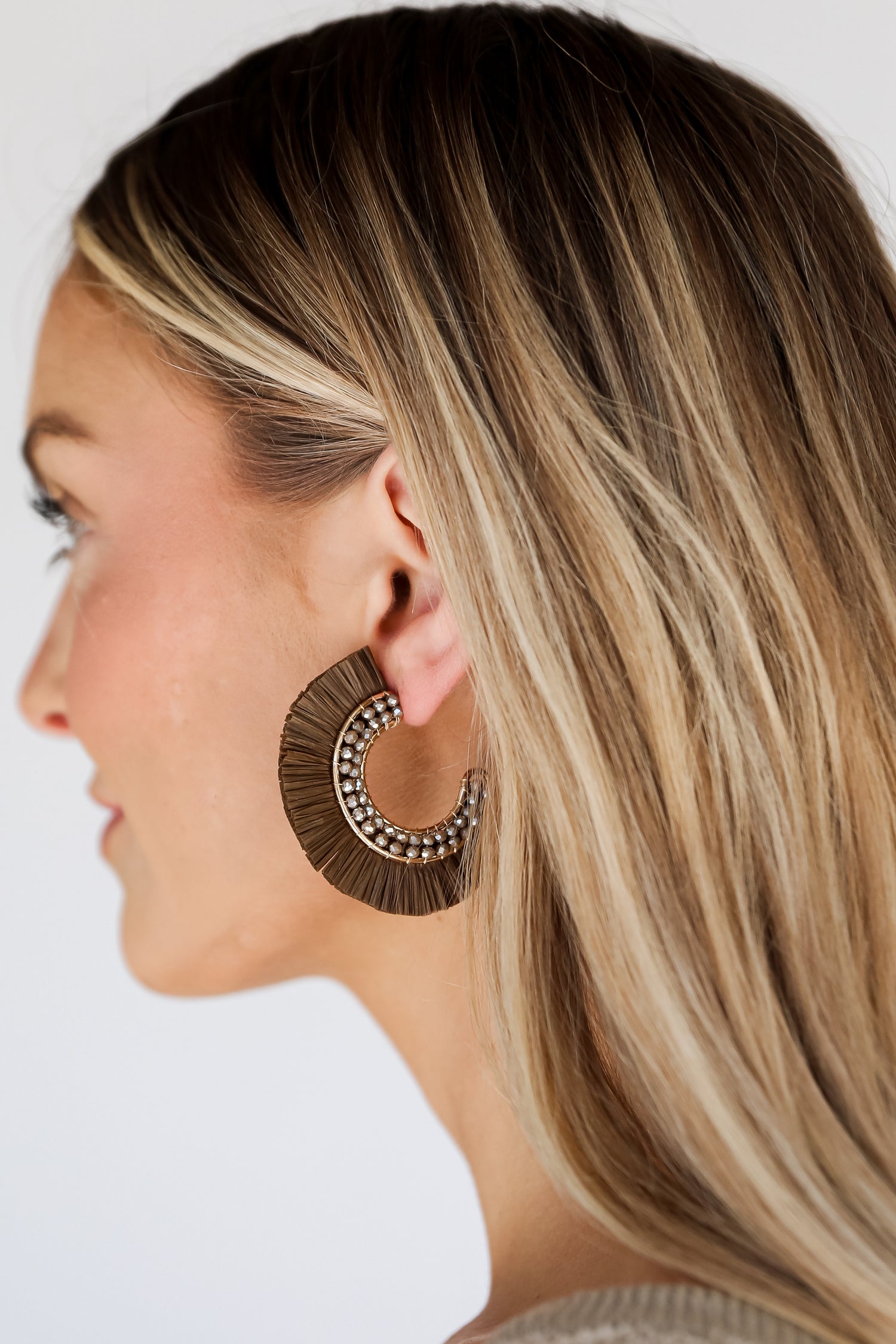 cute Fringe Hoop Earrings