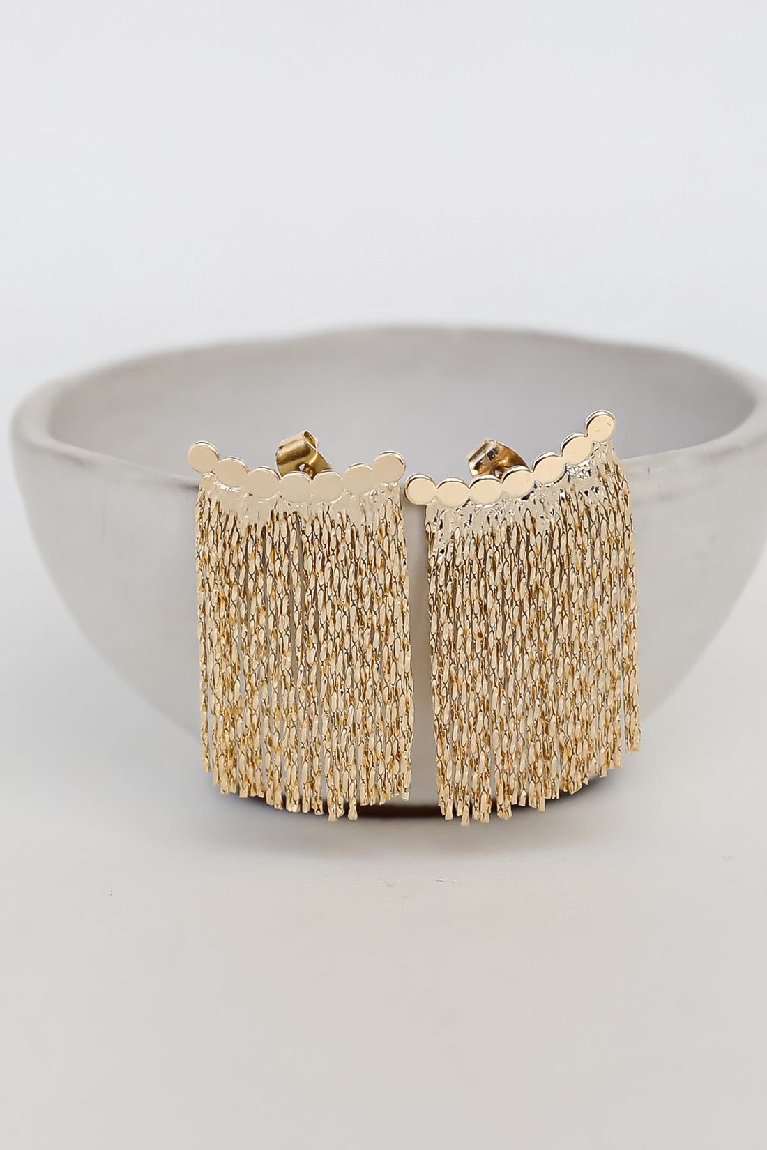 Gold Fringe Earrings