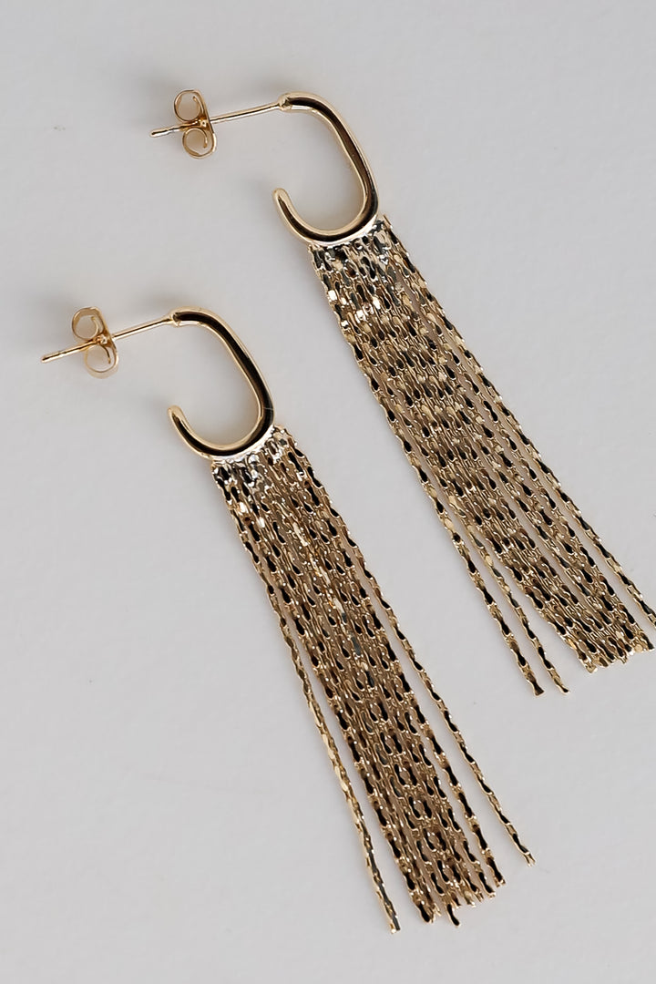 Gold Fringe Earrings