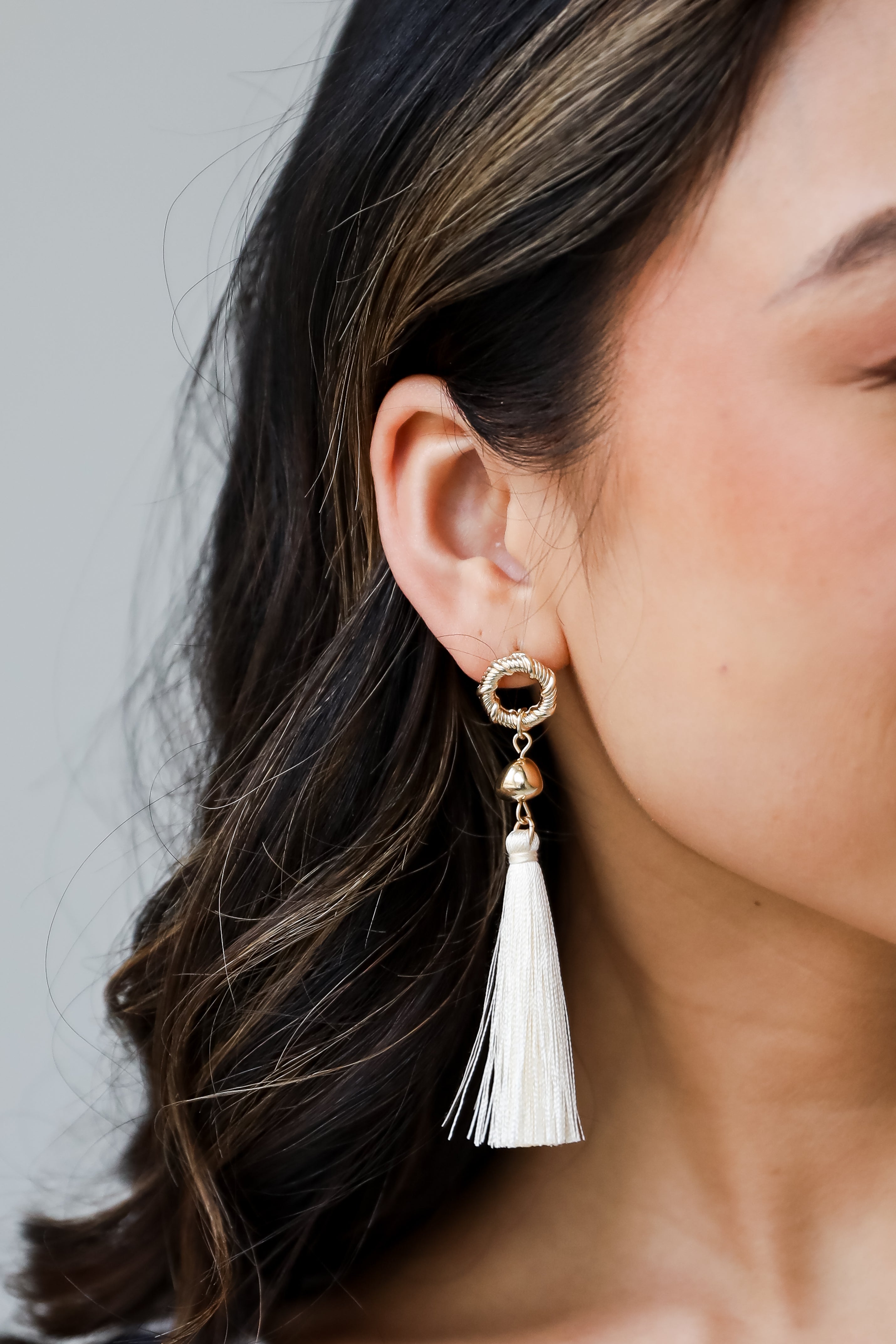 Gold Tassel Earrings