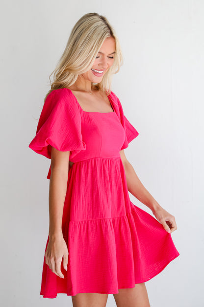 puff sleeve dress