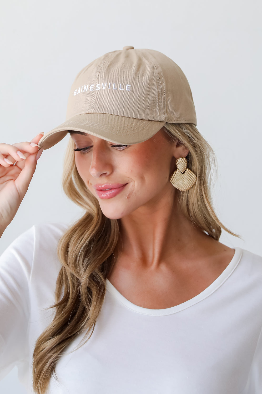 Tan Gainesville Embroidered Hat