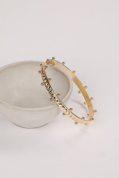 Natalia Gold Bangle Bracelet