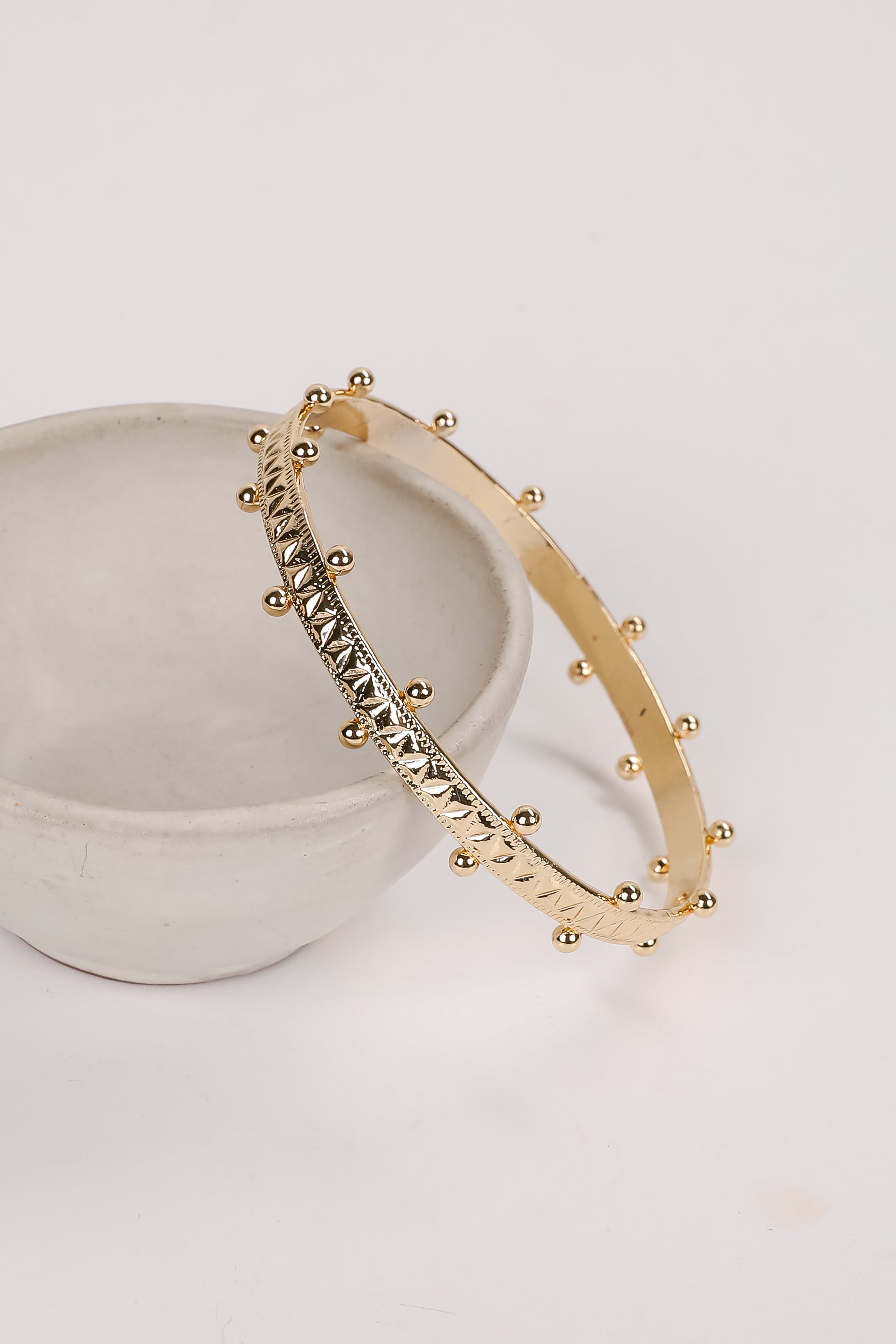 Natalia Gold Bangle Bracelet