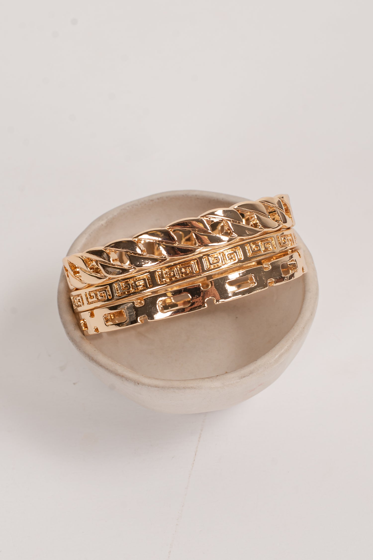 Olivia Gold Bangle Set