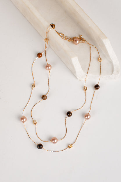 Jenny Gold Beaded Necklace