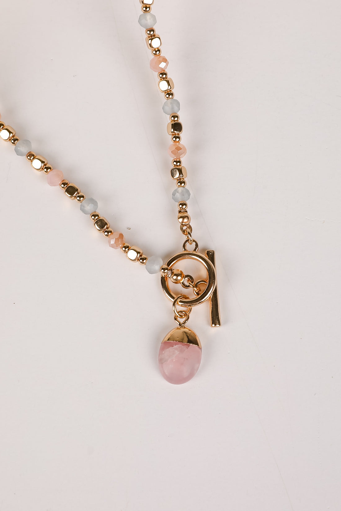 Kimberly Gold Beaded Necklace