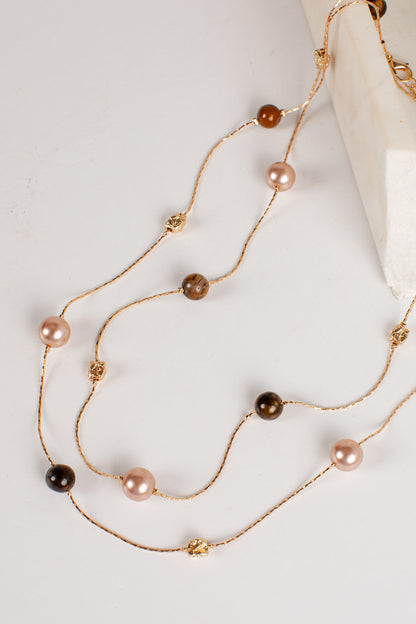 Jenny Gold Beaded Necklace