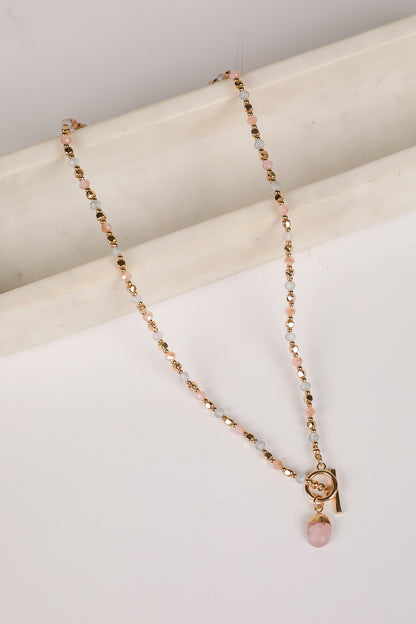 Kimberly Gold Beaded Necklace