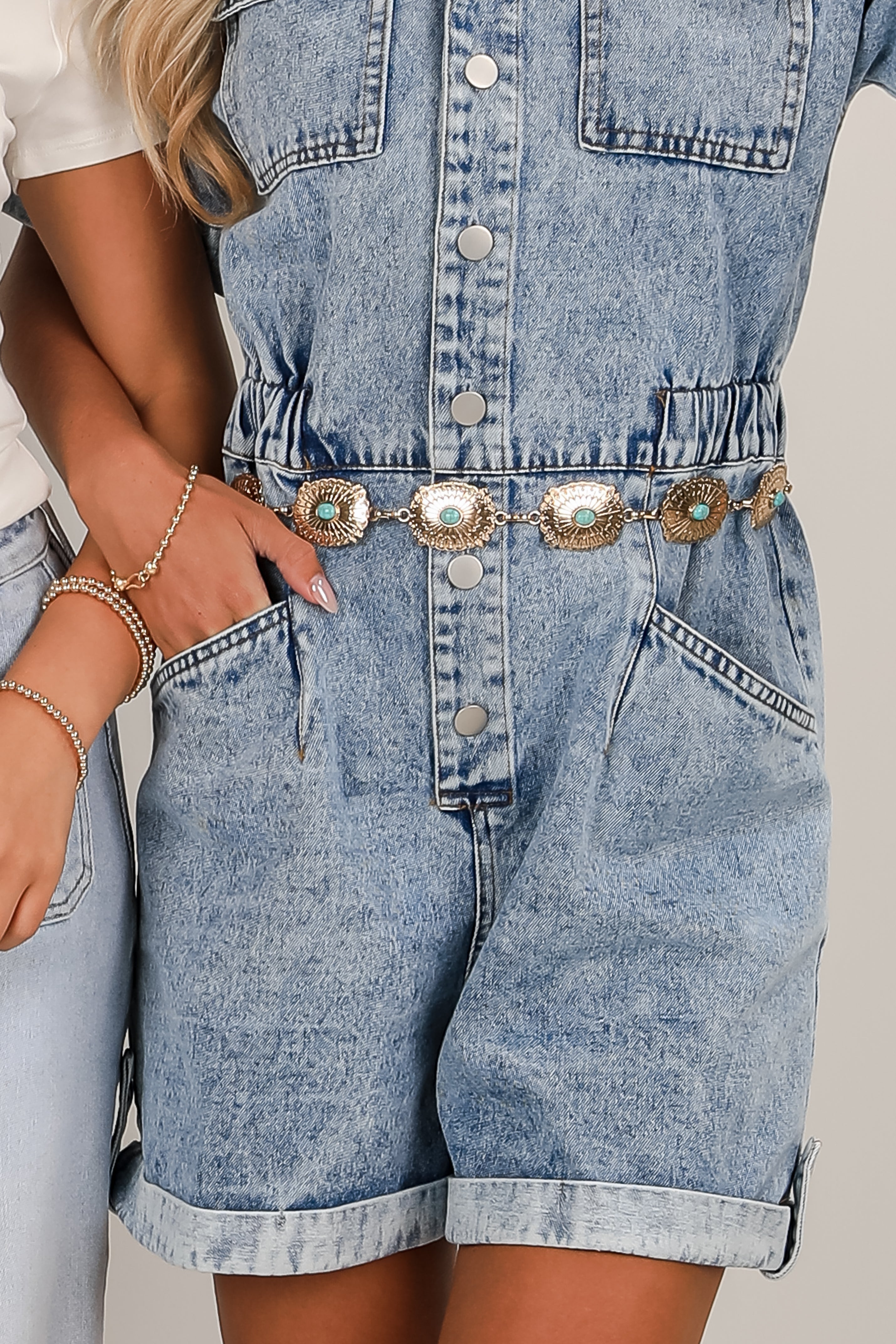 Perfect Together Gold Chain Belt