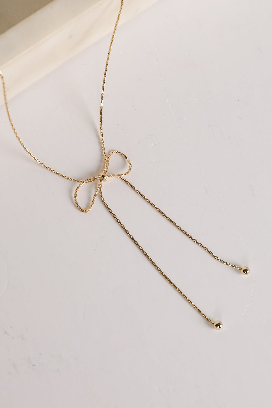 Nora Gold Bow Chain Necklace