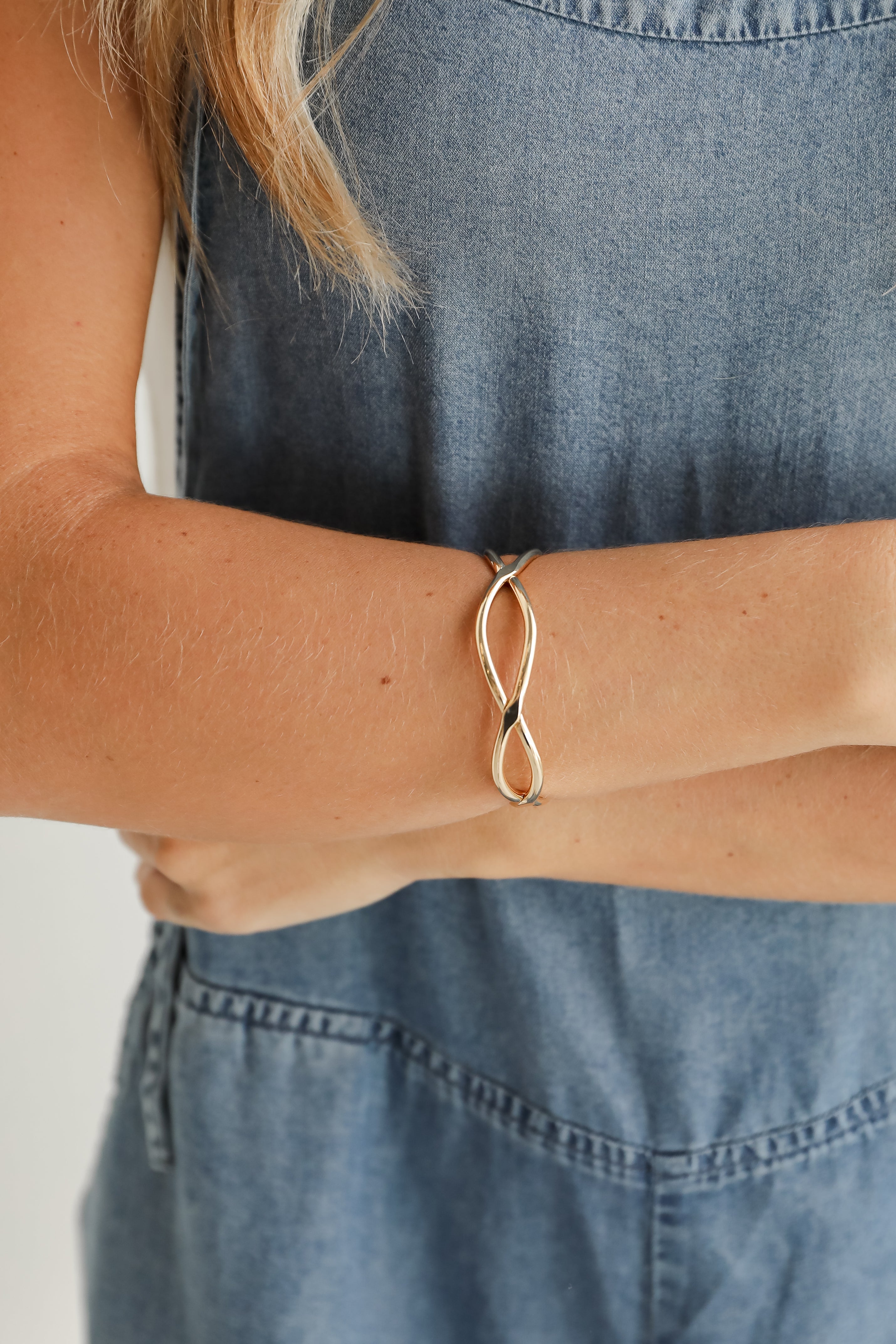 Hannah Gold Cuff Bracelet