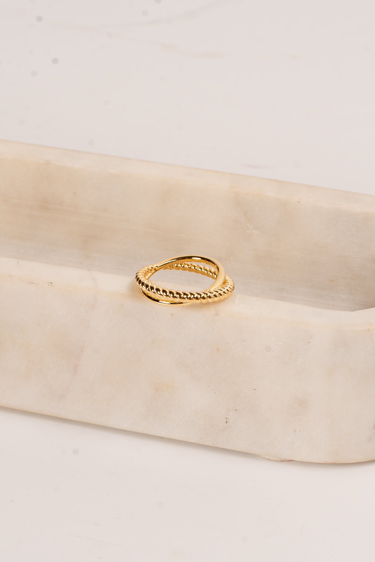 Nina Gold Double Ring