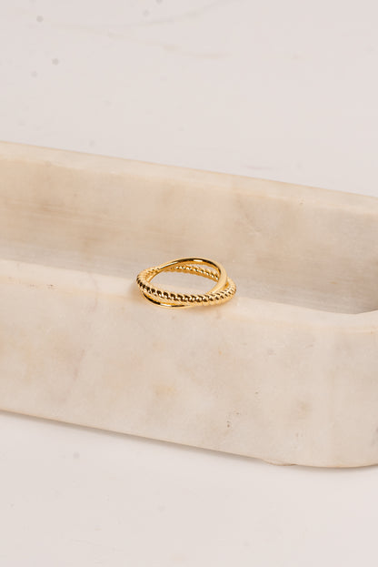 Nina Gold Double Ring