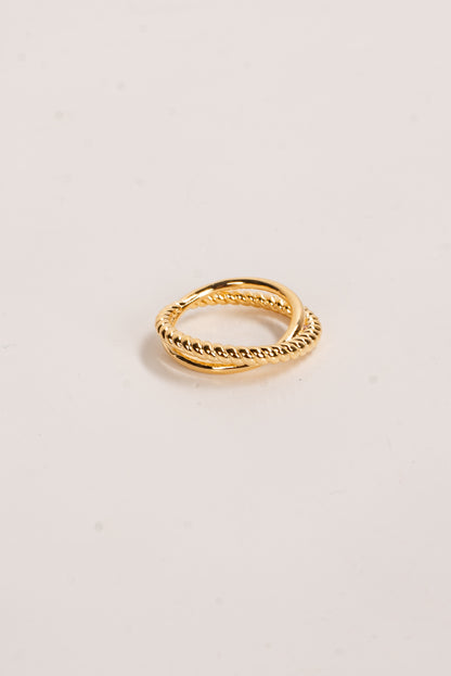 Nina Gold Double Ring