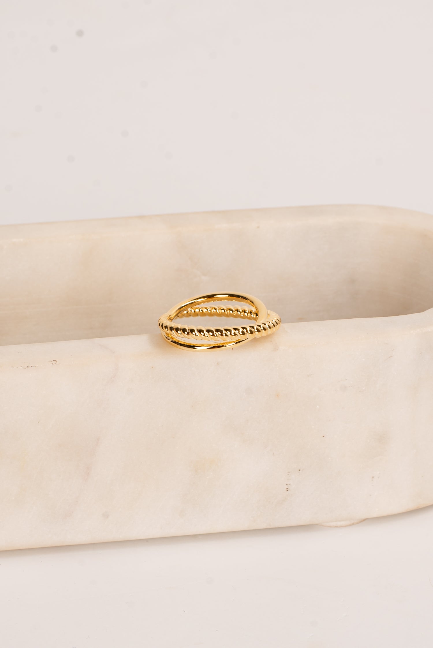 Nina Gold Double Ring